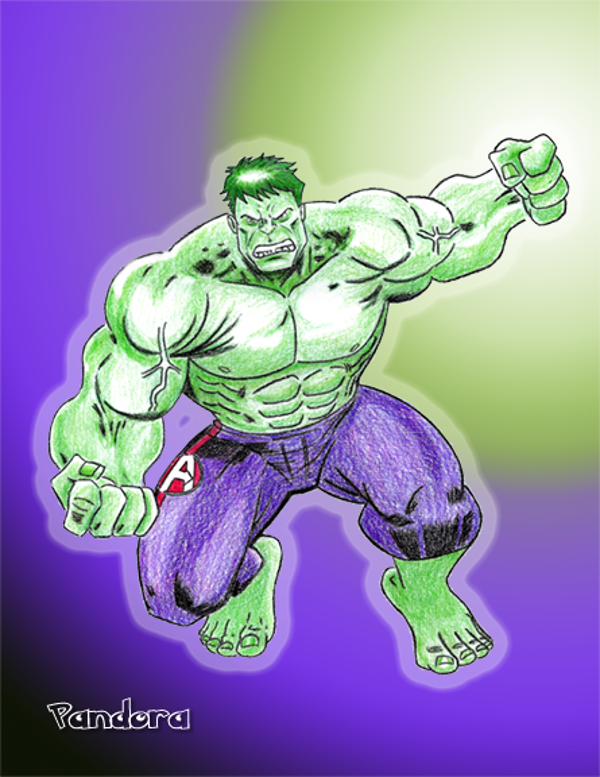 The Hulk by Pandora on Canvas
