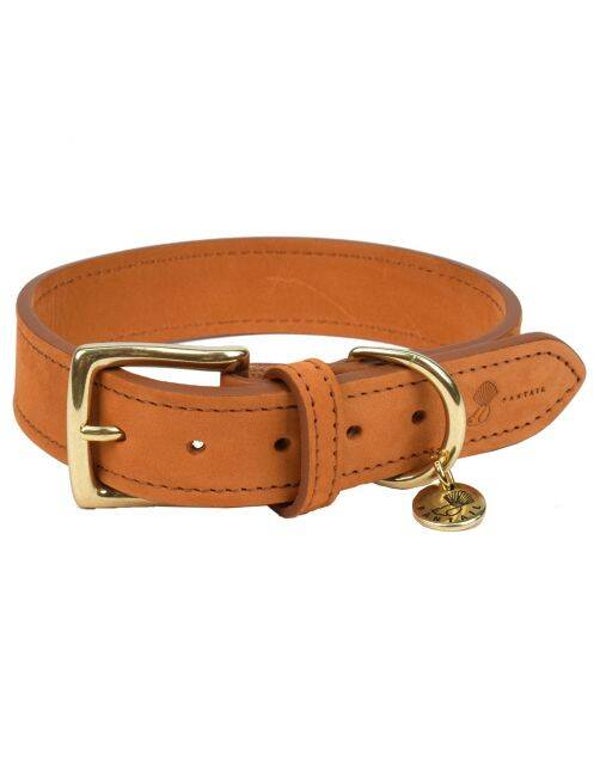 Halsband Nubu Lichtbruin - Hondenhalsband - 50 cm