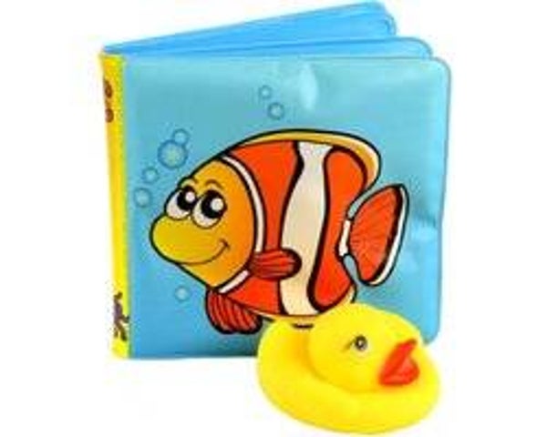 Johntoy Happy World Piepboekje met Eend - Baby Water badspeelgoed - Peuter Kleuter Speelgoed