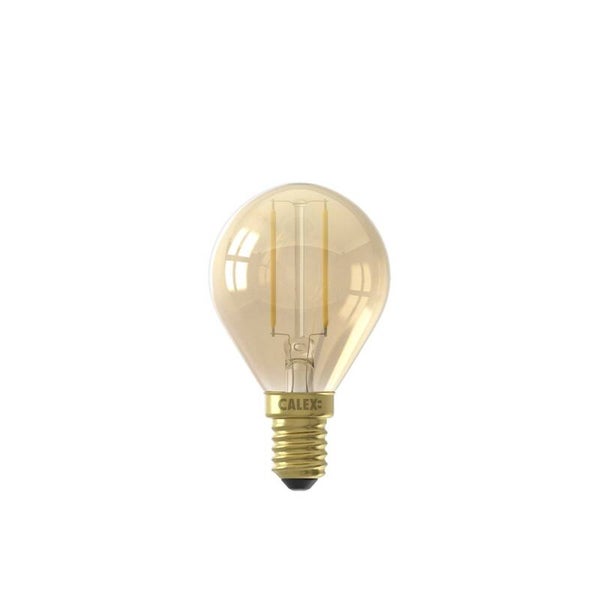Calex Spherical LED Lamp Warm - E14 - 130 Lm - Goud Finish