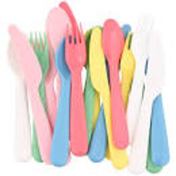 Kunststof bestek - Campingbestek - 18 delig