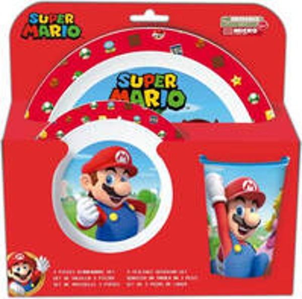 Nintendo Serviesset Super Mario Junior Rood/wit 3-delig