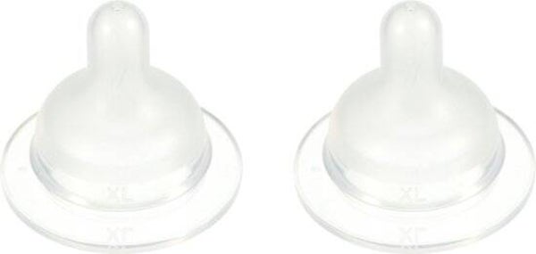 Difrax Flessenspeen Papspeen Wide/Breed - Maat XL - 2 stuks