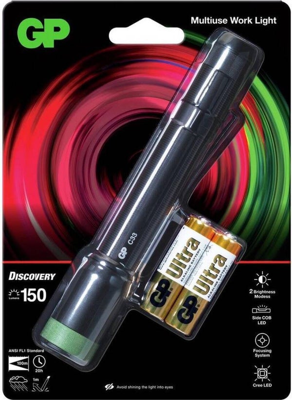 GP Zaklamp 2x Aa 150 Lumen