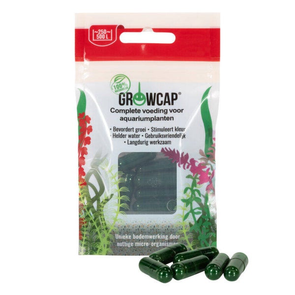 Growcap - Complete voeding voor aquariumplanten - Capsules - 250 – 500 ltr.