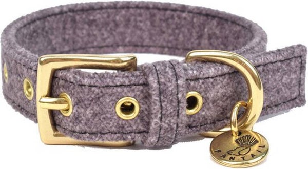 Halsband Støv Donkergrijs - Hondenhalsband - 50 cm