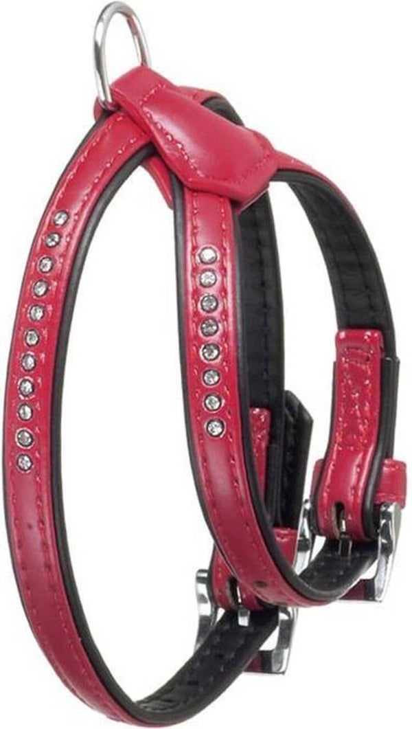 Hondentuig Monte Carlo Rood - Rood - 35 - 41 cm x 14 mm