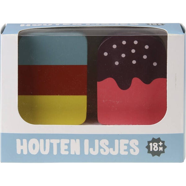 Houten ijsjes - 18+m