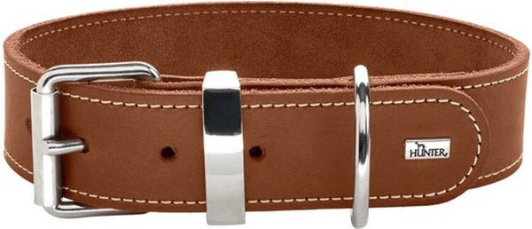 Hunter Halsband Aalborg Special Cognac - Hondenhalsband - 65 cm