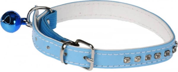 Halsband kat - Diamant - Blauw - 30 cm -