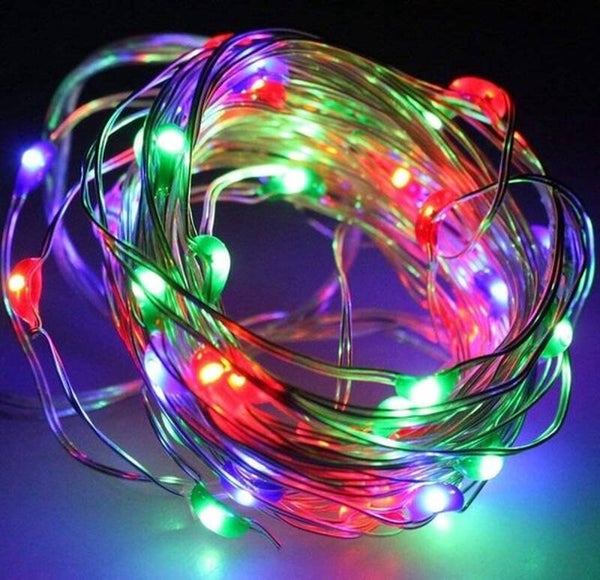 Led Lichtsnoer - 20 leds - Gekleurd - Kerstmis