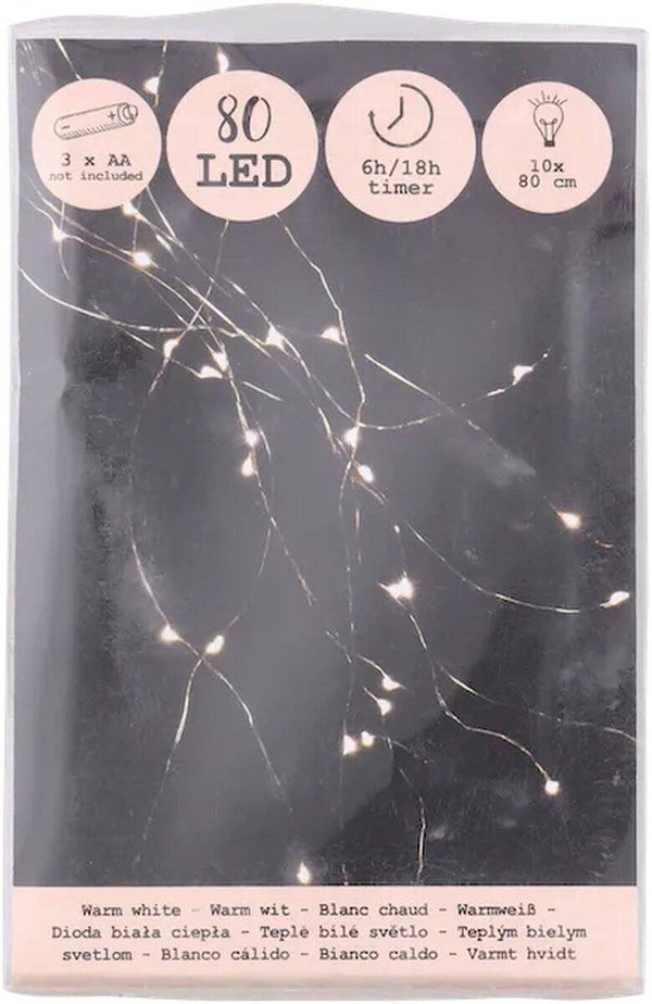 Led Draadverlichting - 80 Leds - Met timer