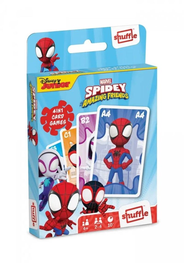 SHUFFLE - Marvel - SPIDEY Amazing Friends - 4 in 1 Card Games