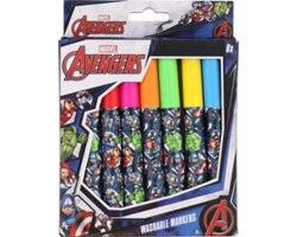 Marvel Avengers - 8 Stuks Uitwasbare Markers - Washable Markers