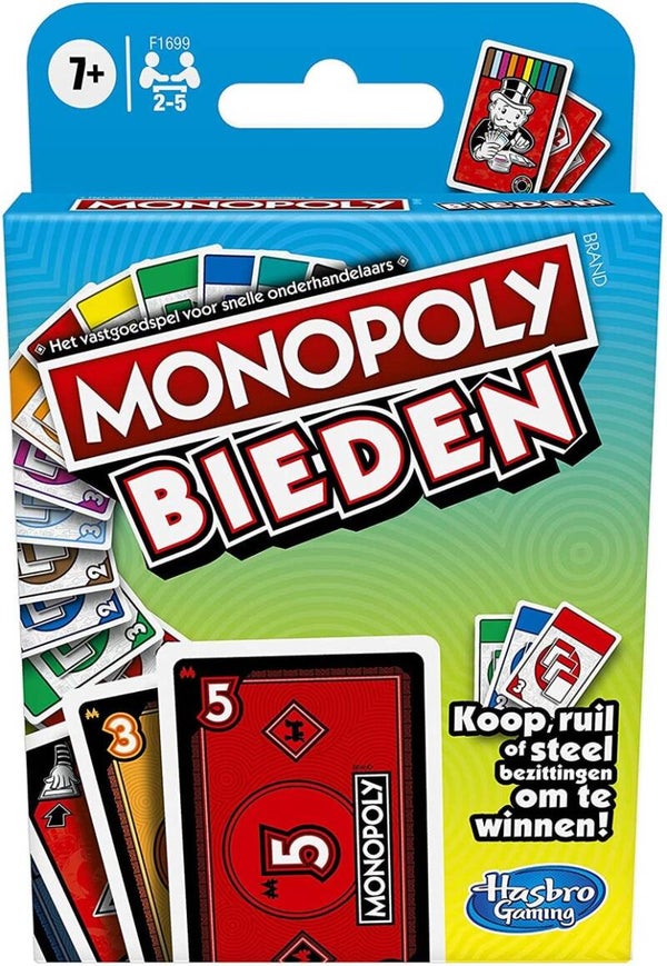 Hasbro Gaming - Monopoly Bieden - Kaartspel