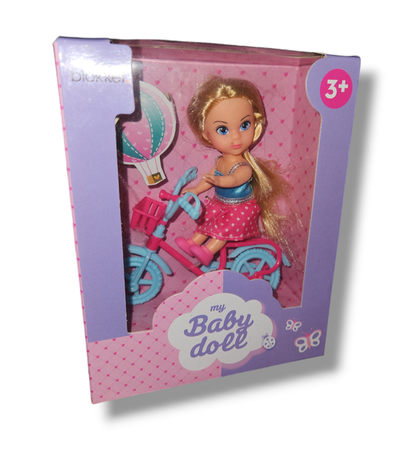 My Baby doll - Pop met fiets - 3+