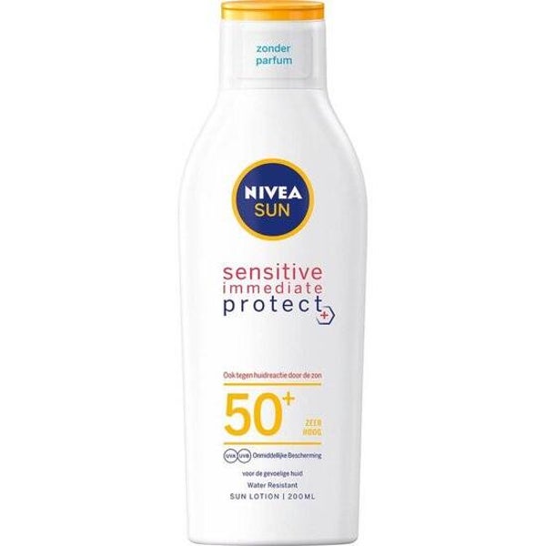 NIVEA SUN Sensitive Immediate Protect Zonnebrand melk SPF 50+ - 200 ml