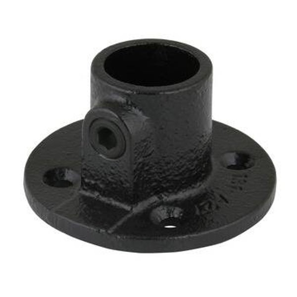 Novidade steigerbuis buiskoppeling Voetplaat Zwart Ø 27mm