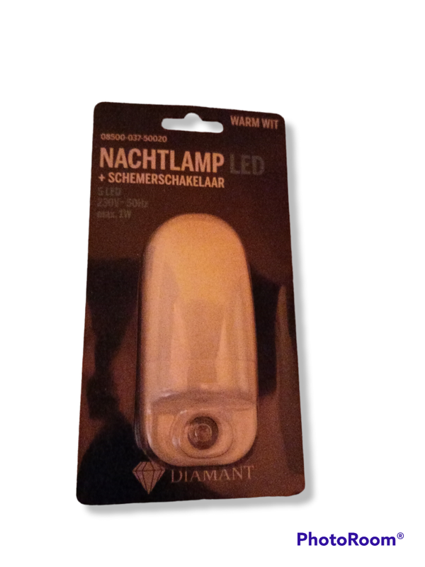 Diamant - Nachtlamp LED + Schermschakelaar -