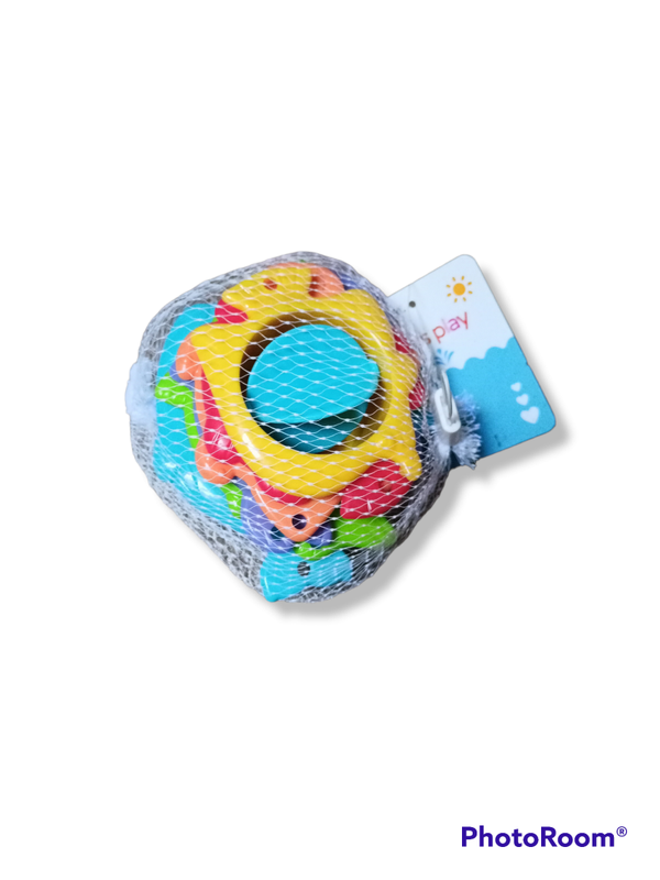 Baby  bad speelgoed  - 6 delige set - Stapelen - Lets play -