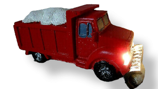 Luville - Merry Christmas strooiwagen met LED verlichting - Werkt op batterijen ( inbegrepen )
