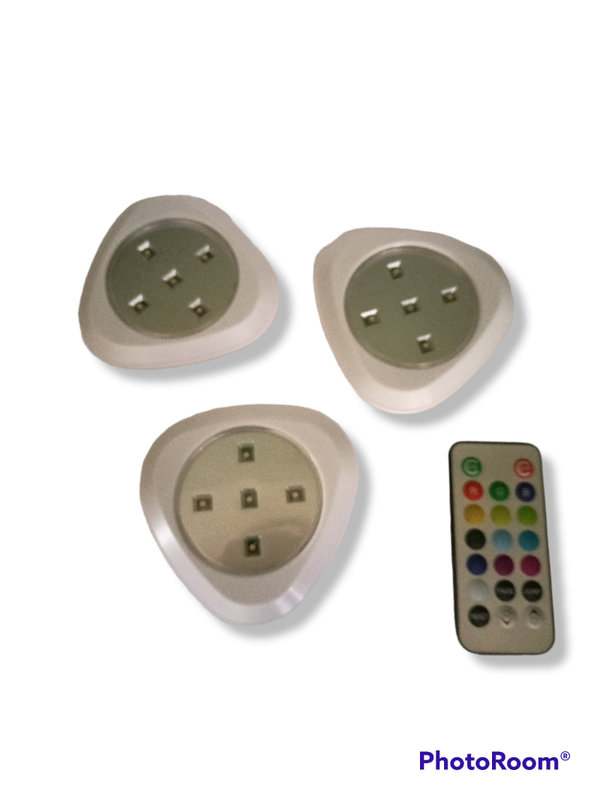Watchhome - Druklamp led met afstansbediening - 3 pcs -