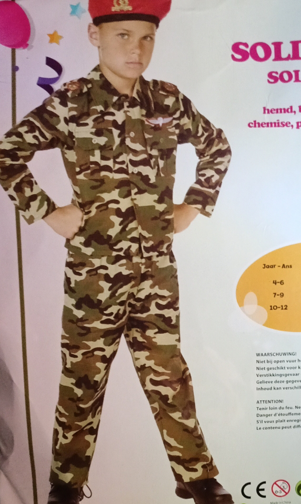 Soldaat - Verkleedpak - Maat 12 ( 7-9 jaar )