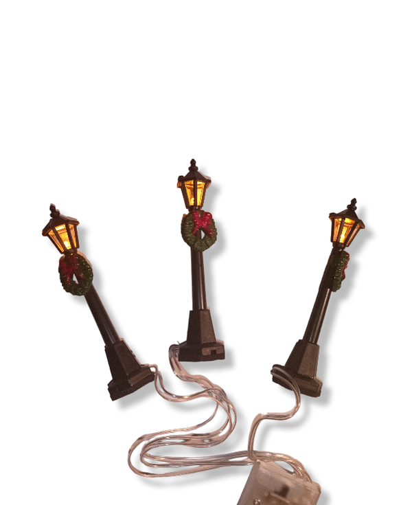 Villa Volance - Lantaarns met LED verlichting - 3 pcs - Werkt op batterijen ( inbegrepen )