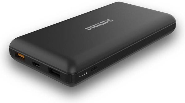 Philips DLP8720N/00 Powerbank - 2 USB-Poorten - LED-Indicator - Grote Capaciteit: 20000mAh - Zwart