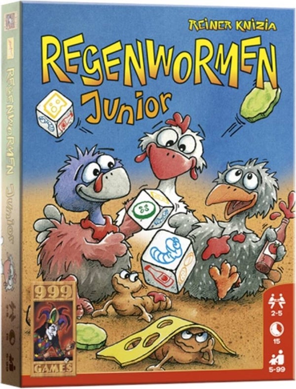 999 Games - Regenwormen Junior - Dobbelspel