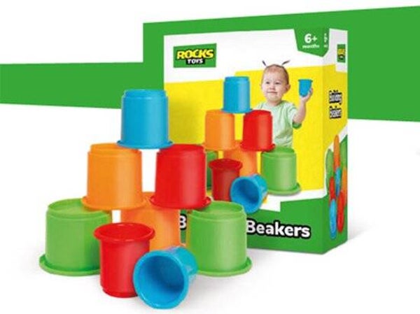 Rocks Toys - Building Breakers - Stapel Blokken - Babyspeelgoed - 6+ maanden