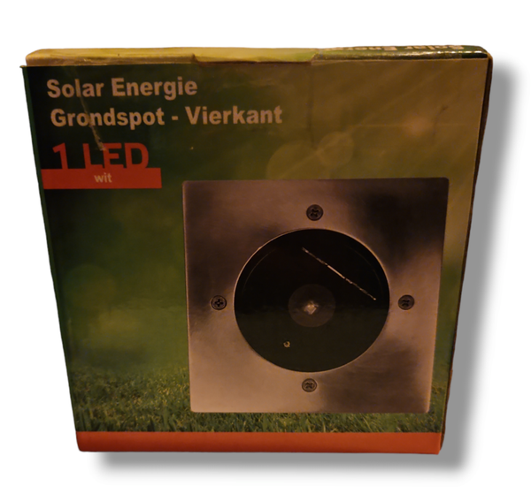Solar Energie - Grondspot - Vierkant - 12 x 12 x 4 cm