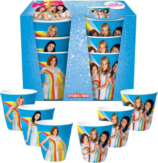 Studio 100 - K3 melamine bekerset - 3 verschillende ontwerpen