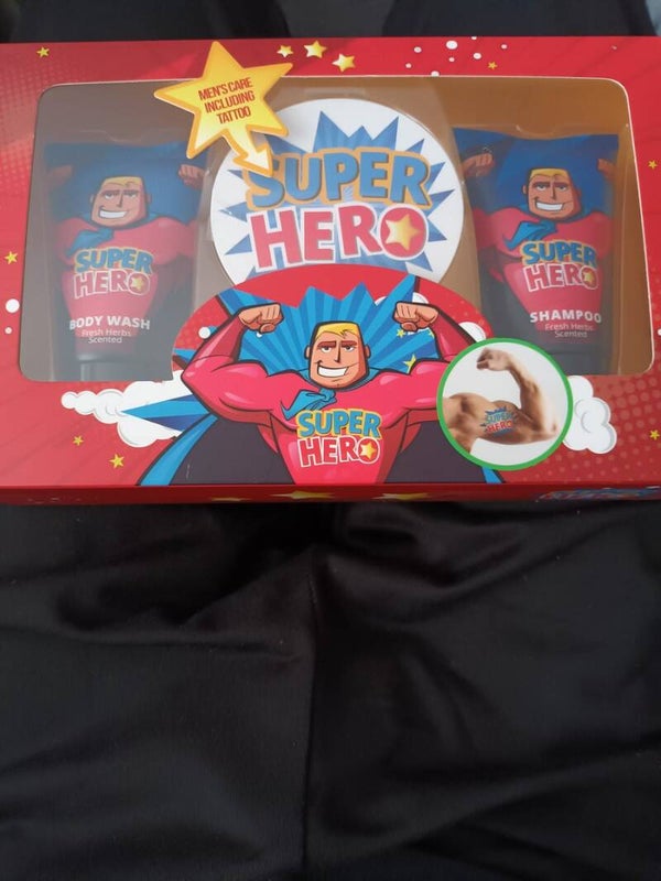 SuperHero - Geschenk set - Gift set - Met tattoo Kinderen