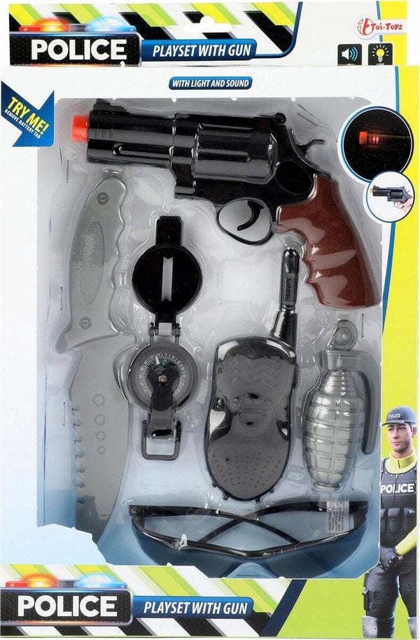Toi-toys Politieset Met Geweer 6-delig