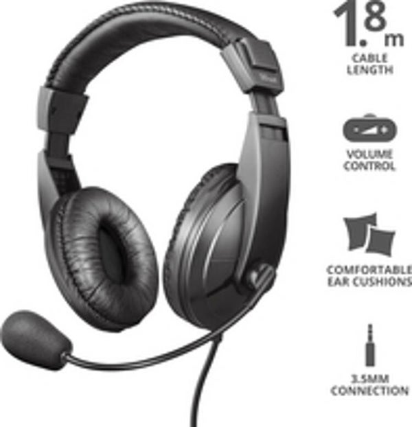 Trust Quasar - Headset - Over-Ear - Zwart