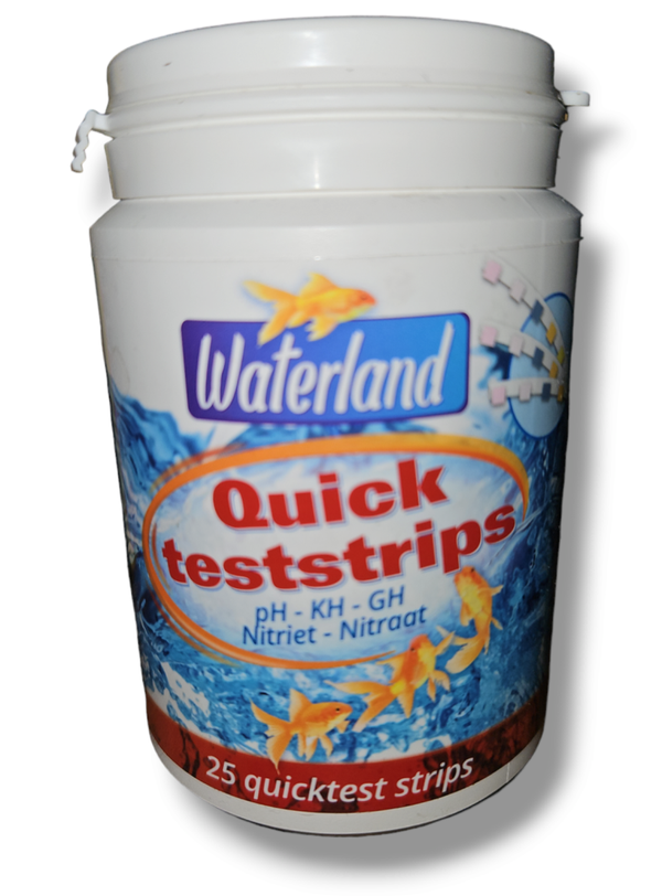 Waterland - Quick teststrips - pH, KH, GH, Nitriet en Nitraat - 25 stuks