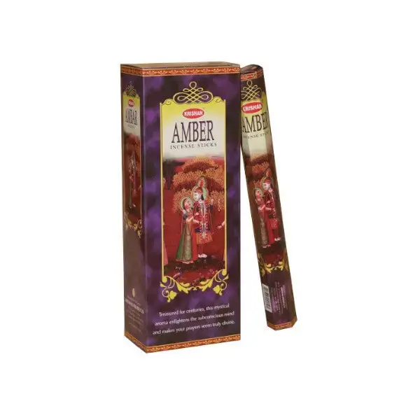 Encens ambre boîte 8 bâtonnets