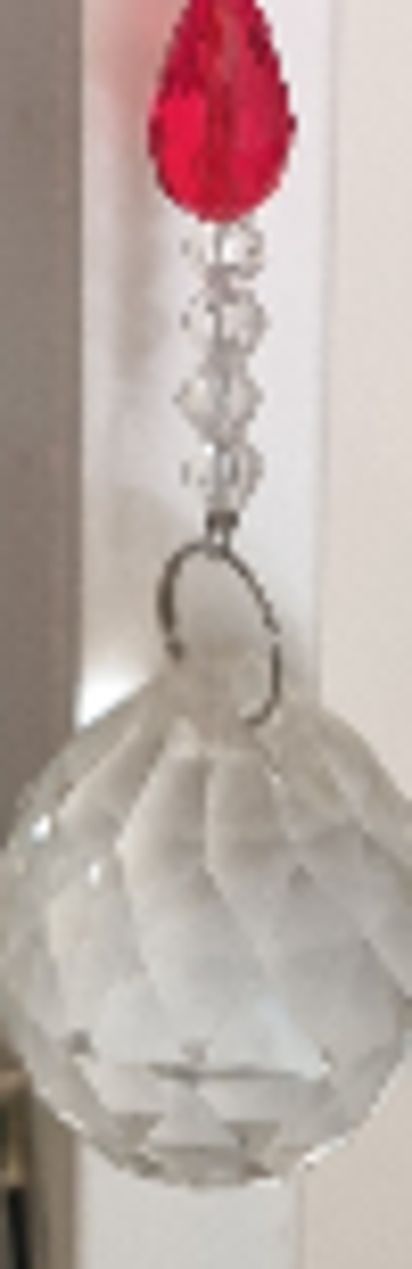 Boule de cristal facettée feng shui attrape lumière