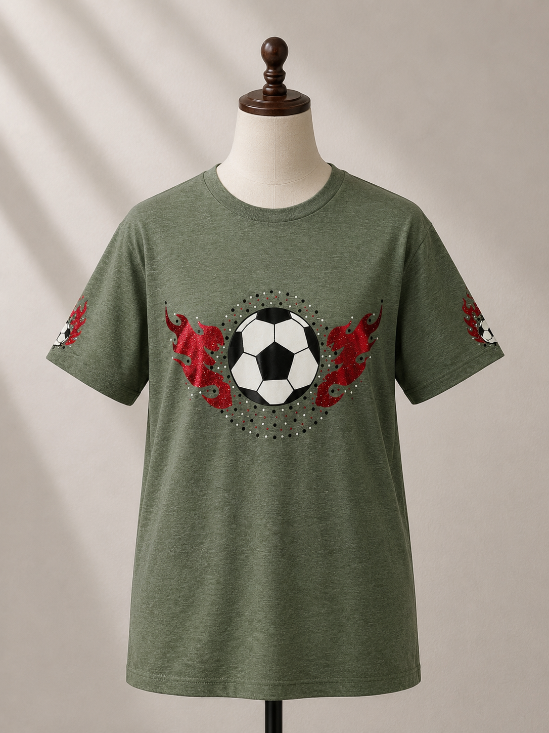 Women’s Soccer Flame Graphic Tee