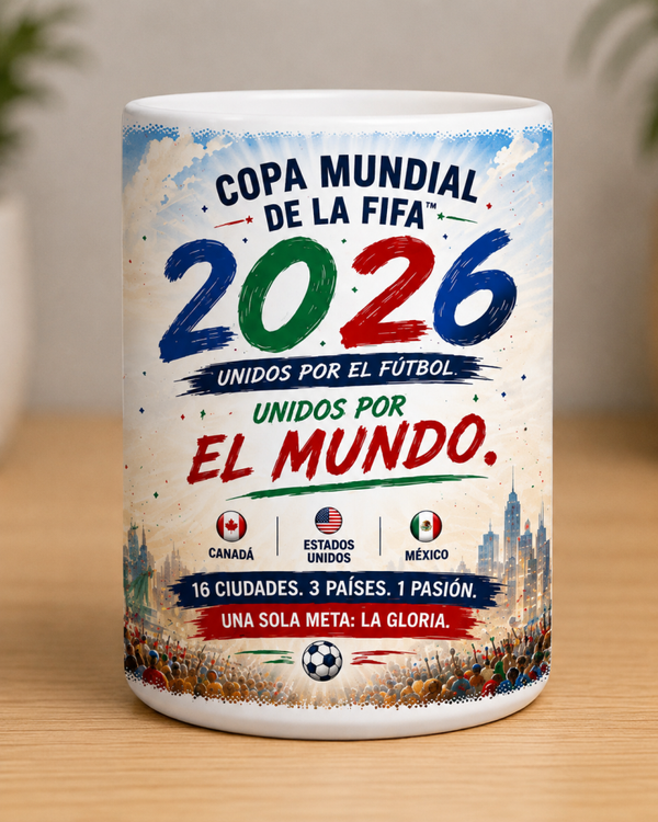 Copa Mundial de la FIFA 2026™ – Unidos Por El Mundo | 15oz Ceramic Coffee Mug