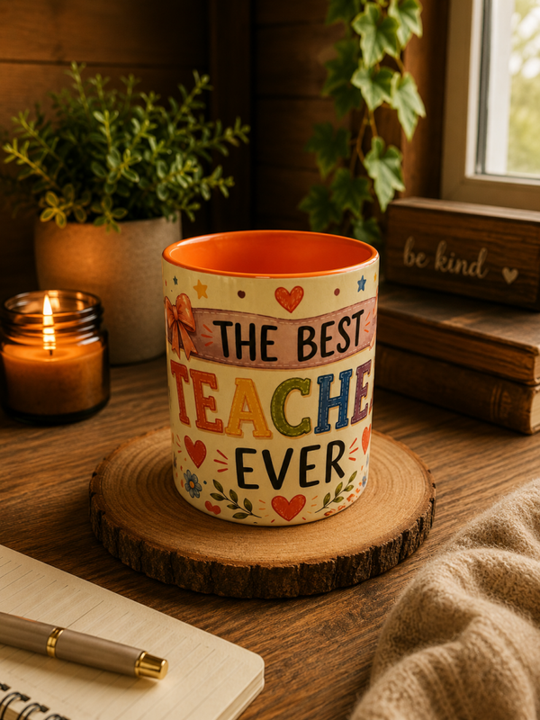 ❤️ Best Teacher Ever Celebration Mug