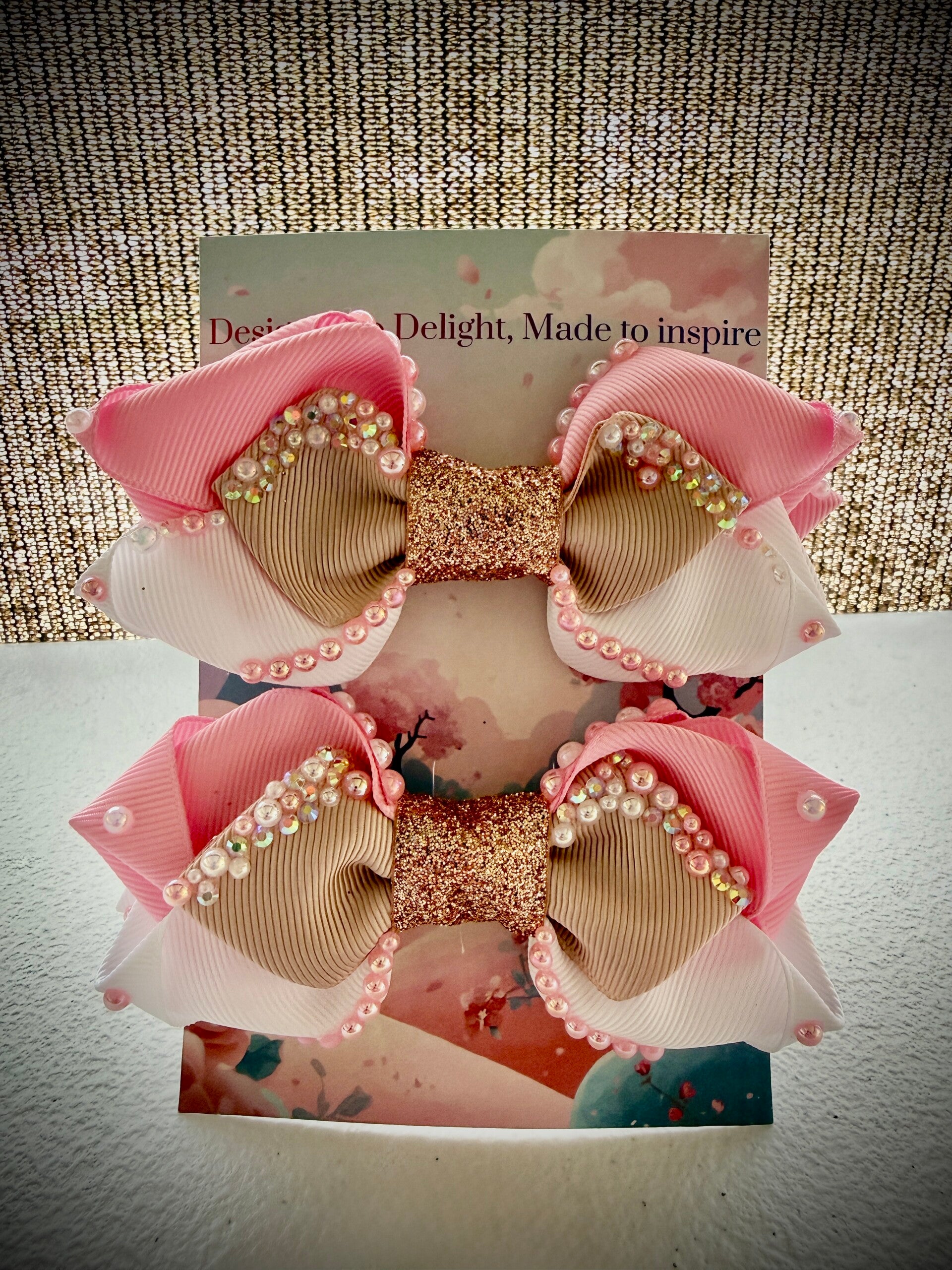 Blush Blossom Hair Bow