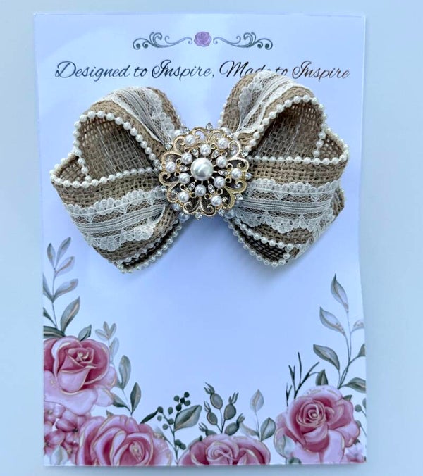 Rustic Lace Heirloom Bow