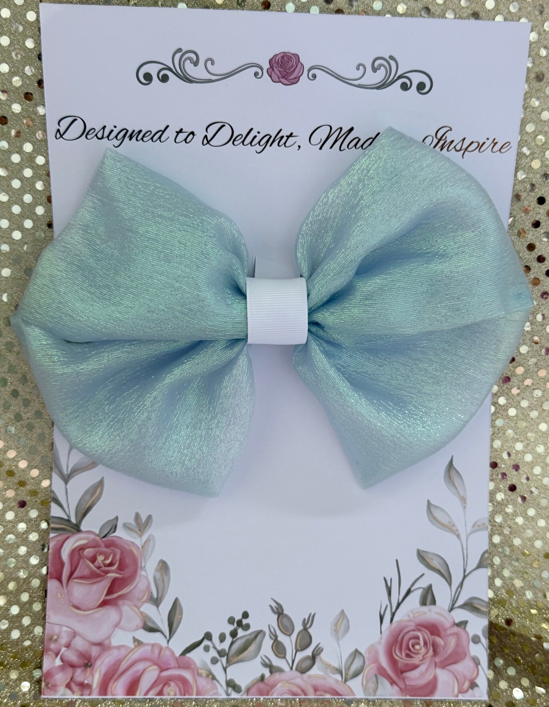 Sea Mist Classic Hair Bow