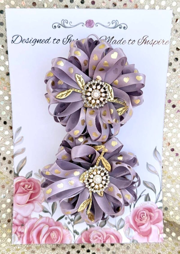 Lavender Blossom Elegance Bow Set