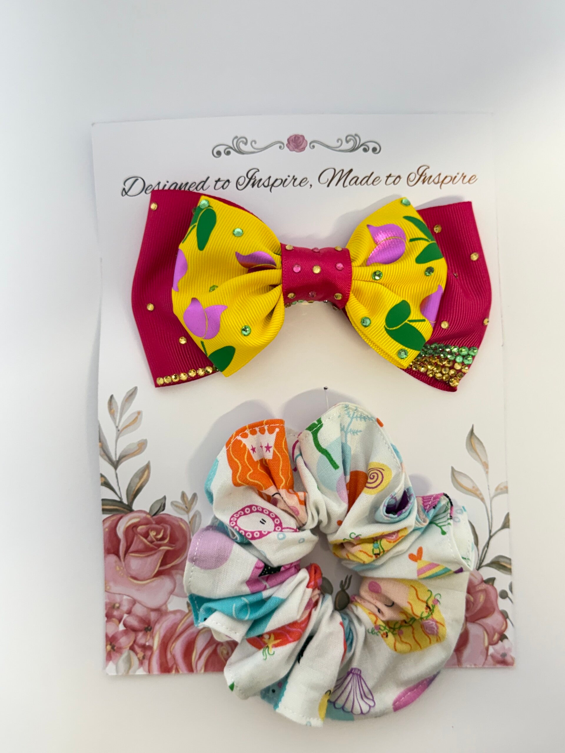 Fiesta Bloom Bow & Scrunchie Set