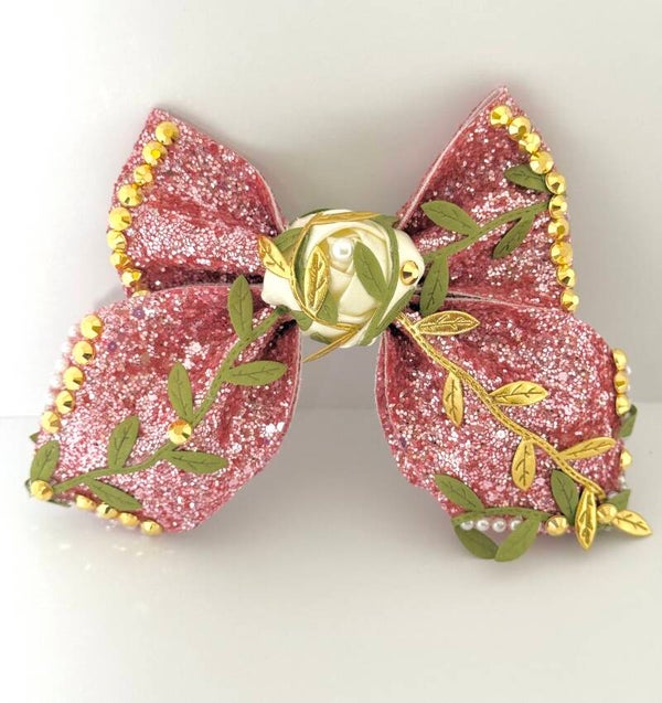 Rose Garden Sparkle Bow