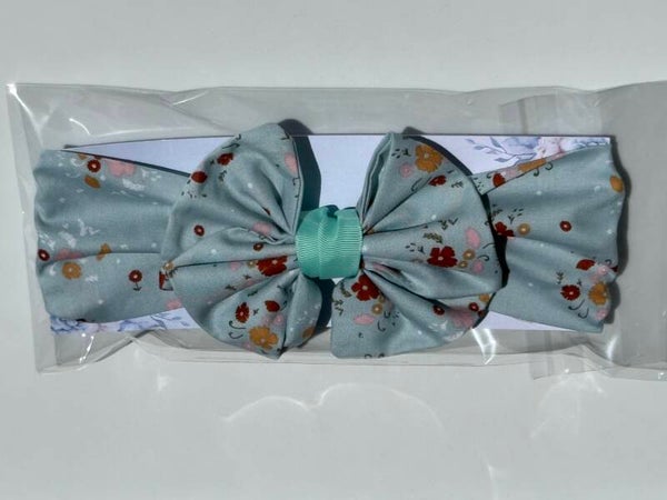 🌸 Blue Meadow Girls’ Bow Headband