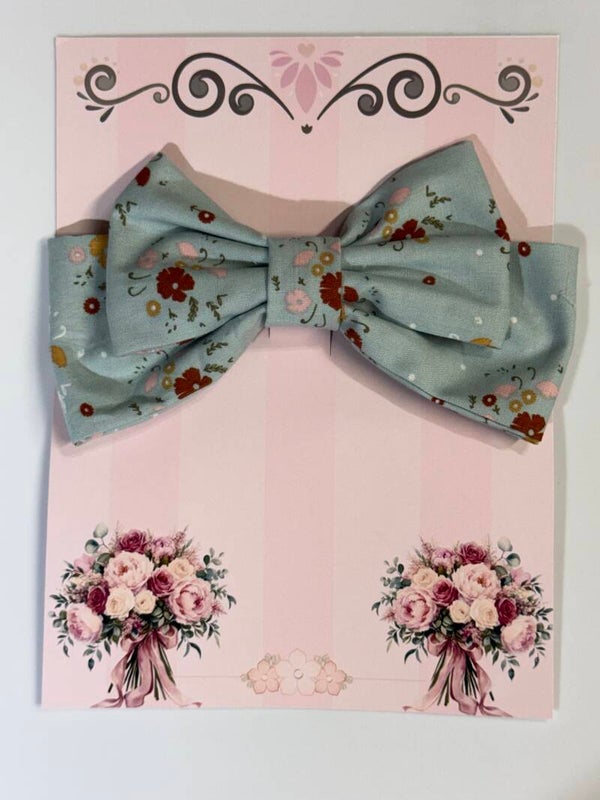 🌸 Blue Meadow Classic Girls’ Bow